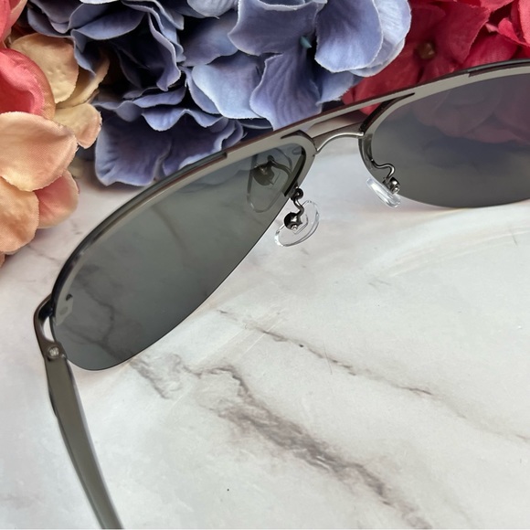 KINGSEVEN Retro Rimless Blue Mirrored Polarized Sunglasses - Picture 9 of 16